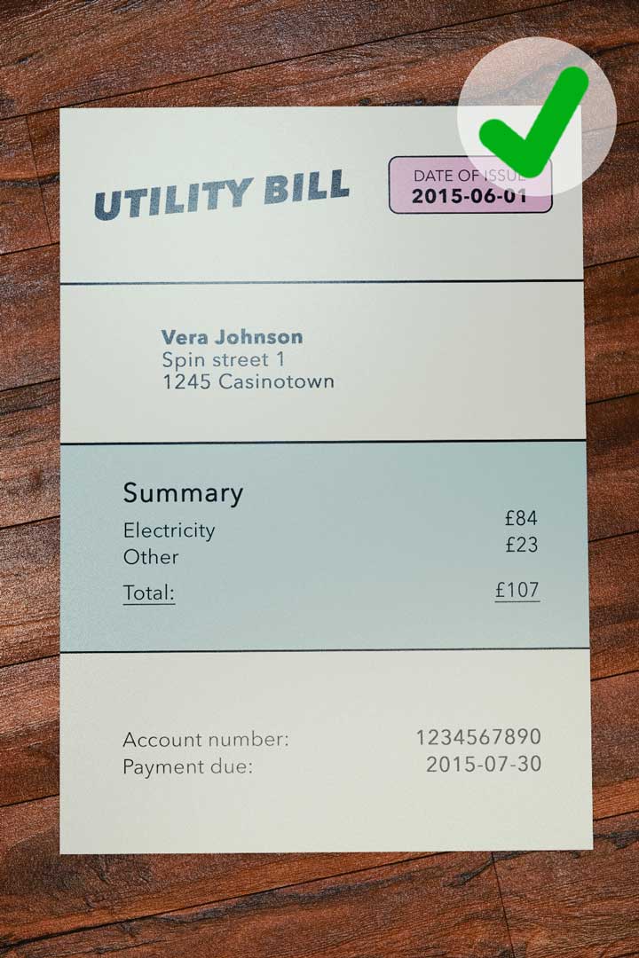 Approved bill Example