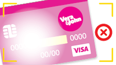 Credit card with flash Example